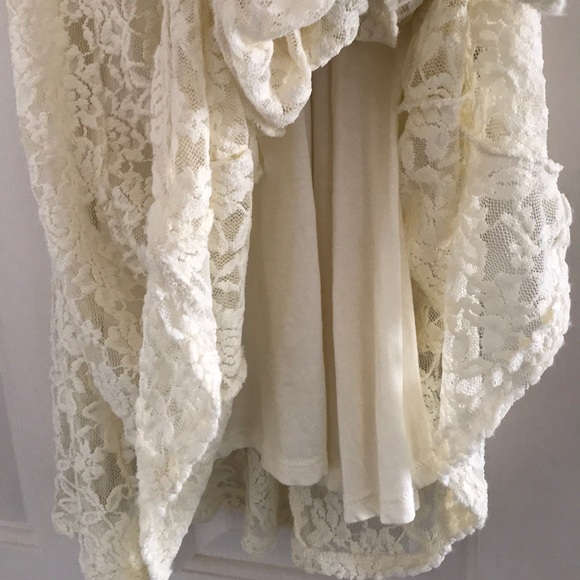 cream floral print summer dress - Picture 5 of 5